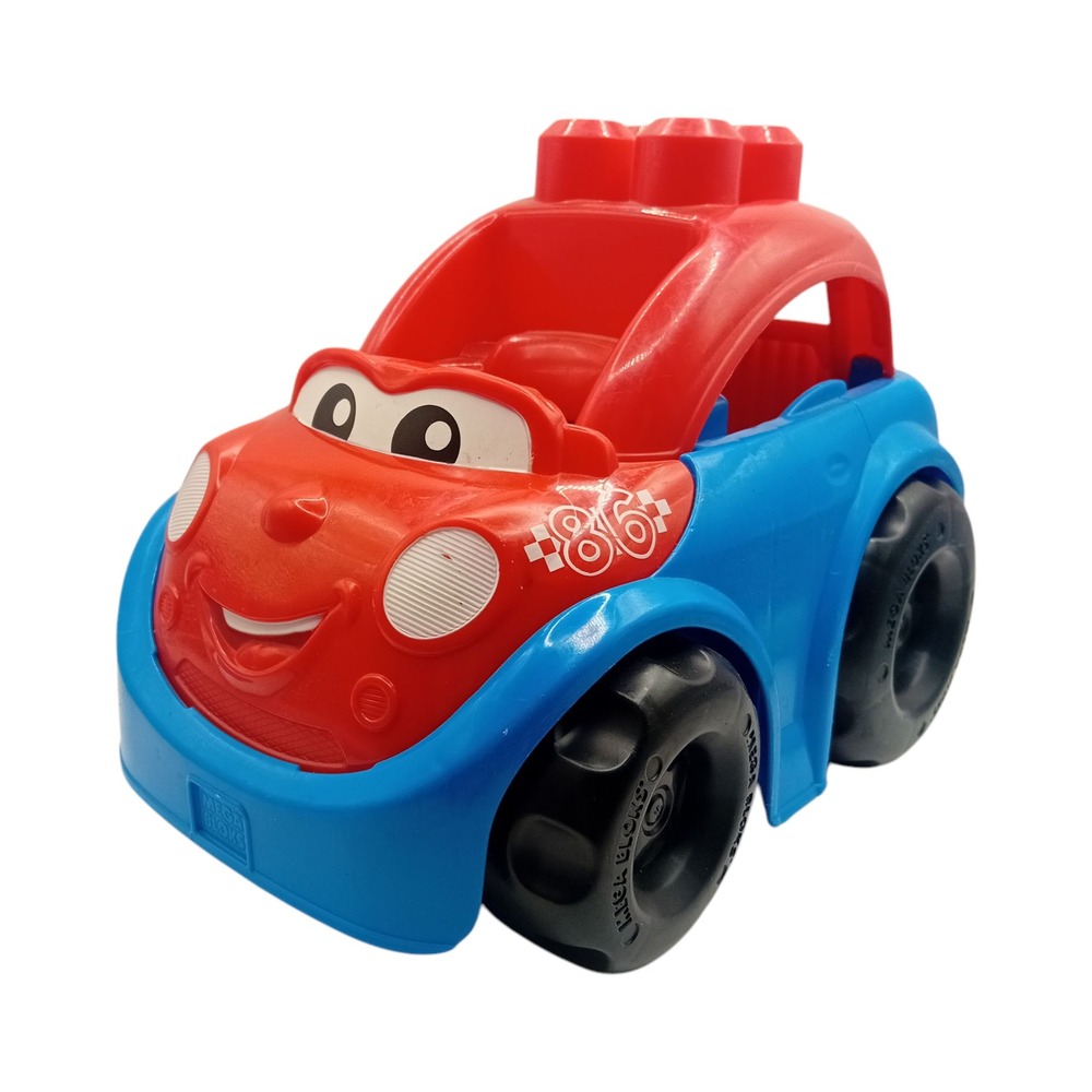 Mega Bloks First Builders Ricky Race Car Toy Toddlers Boy Building Toys CAR ONLY